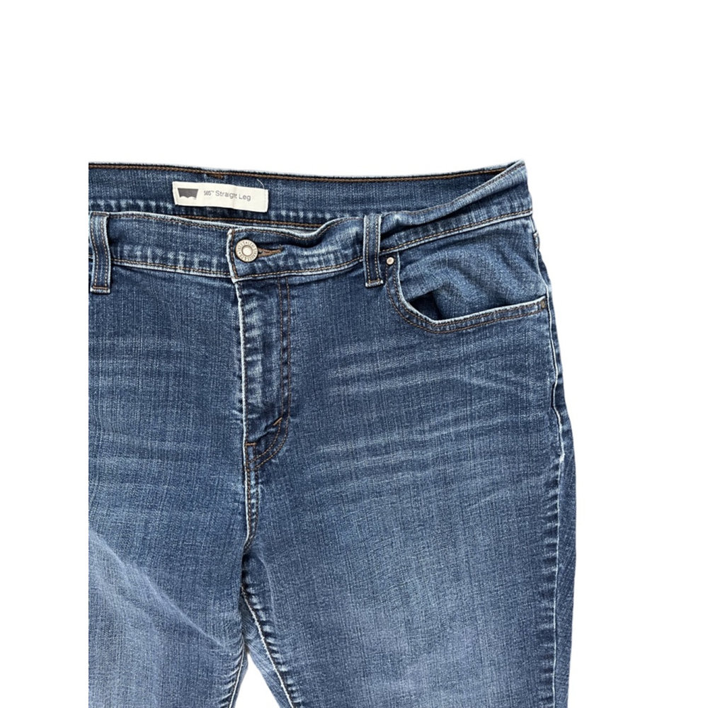 Levi's 505 Straight Leg Jeans Women Blue Size 16 - Picture 3 of 5